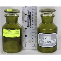VINTAGE GLASS MEDICINE BOTTLES