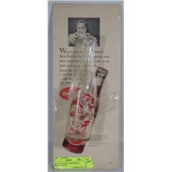 RED ROCK COLA  ADVERTISING SIGN & BOTTLE
