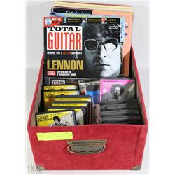 RED BOX W/GUITAR & PIANO BOOKS &