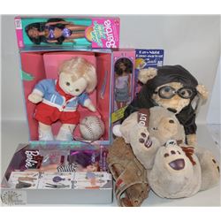 ESTATE BOX WITH UNOPENED BARBIES INCL 35TH