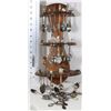Image 1 : VINTAGE SPOON RACK W/CONTENTS