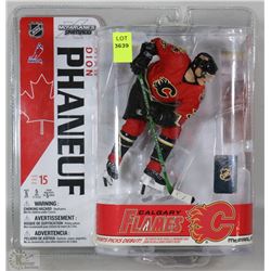 DION PHANEUF CALGARY FLAMES FIGURINE IN PACKAGE