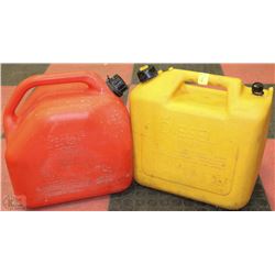 2 JERRY CANS INCL. 1 FOR DIESEL AND 1 FOR GAS
