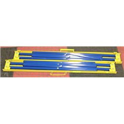 TWO METAL FOLDAWAY SAW HORSES