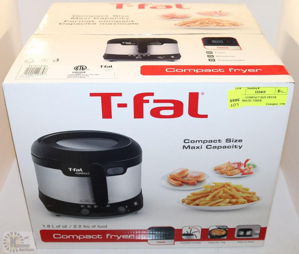 T-FAL - COMPACT SIZE FRYER AUTOMATIC TIMER