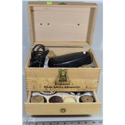 VINTAGE RONSON ROTO SHINE MAGNETIC SHOE SHINE KIT