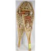 Image 1 : VINTAGE SNOW SHOES MADE FROM WOOD AND HYDE
