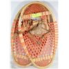 Image 1 : VINTAGE SNOW SHOES MADE FROM WOOD AND TWINE