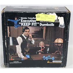 EXECUTIVE 'KEEP FIT' DUMB BELLS MADE IN CANADA