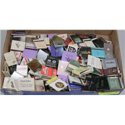 FLAT WITH 250+ ASSORTED MATCH BOOKS COLLECTIBLE