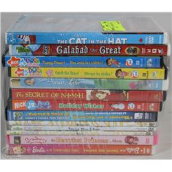 BUNDLE OF 13 CHILDREN'S DVD MOVIES INCL.