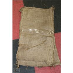 LOT OF 10 BURLAP SACKS