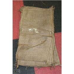 LOT OF 10 BURLAP SACKS
