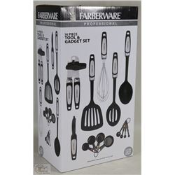 NEW FARBERWARE 14PC TOOL AND GADGET SET