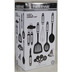 NEW FARBERWARE 14PC TOOL AND GADGET SET