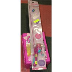FASHION CASE BARBIE CASE W/ FISHING ROD
