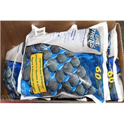 BOX OF CERAMIC BRIQUETTES
