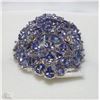 Image 1 : #9-STERLING SILVER TANZANITE RING
