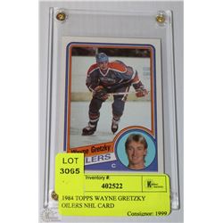 1984 TOPPS WAYNE GRETZKY OILERS NHL CARD