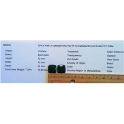 LOT OF 2 NATURAL EMERALD GEMSTONES