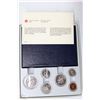 Image 1 : 1981 CANADIAN 6 COIN SPECIMEN SET WITH COA IN CASE