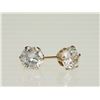 Image 1 : #22-10KT GOLD CUBIC ZIRCONIA EARRINGS