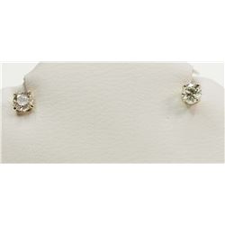 #27-14KT GOLD DIAMOND EARRINGS