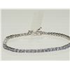 Image 1 : #38-STERLING SILVER TANZANITE BRACELET
