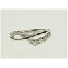 Image 1 : #46-STERLING SILVER CUBIC ZIRCONIA RING