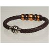 Image 2 : #48-STAINLESS STEEL BROWN LEATHER