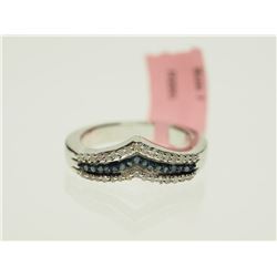 #50-STERLING SILVER BLUE & WHITE