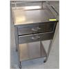 Image 1 : STAINLESS STEEL UTILITY TABLE WITH 2 DRAWERS
