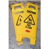 Image 1 : 2 CAUTION WET FLOOR SIGNS