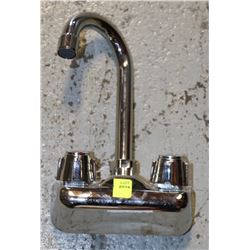 4" WALL MOUNT GOOSE NECK FAUCET NEW