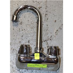 4" WALL MOUNT GOOSE NECK FAUCET NEW