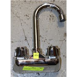 4" WALL MOUNT GOOSE NECK FAUCET NEW