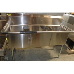 ME-08- THREE COMPARTMENT SINK 18"X18" NEW