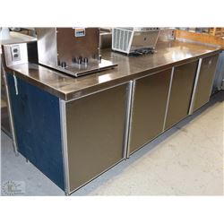 STAINLESS 4 DOOR PREP TABLE
