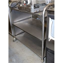 3 TIER S/S CART ON CASTERS