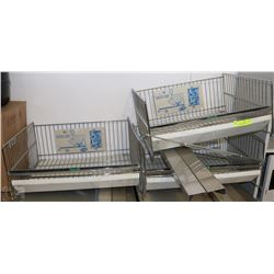 3 STAINLESS STEEL BASKETS, CAN BE USED FOR WHEEL-