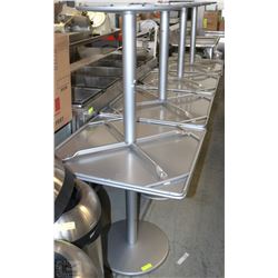 SET OF 8 30X30 DINING TABLES