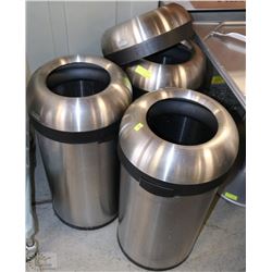 3 SIMPLEHUMAN GARBAGE CANS