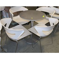 23.5" ROUND TABLE W/ 4 CHAIRS 30"TALL