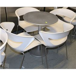 23.5" ROUND TABLE W/ 4 CHAIRS 30"TALL