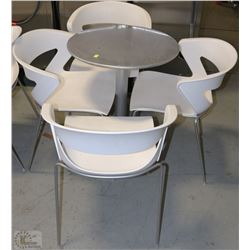 23.5" ROUND TABLE W/ 4 CHAIRS 30"TALL