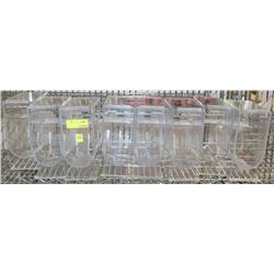 8 PLASTIC BULK FOOD BINS