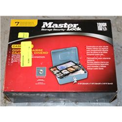 NEW MASTERLOCK 7-COMPARTMENT CASH BOX