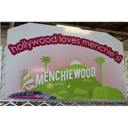HOLLYWOOD LOVES MENCHIE'S! SIGN