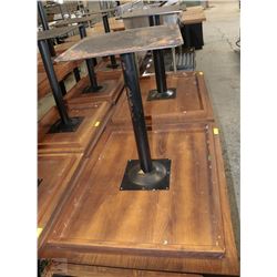 LOT OF 4 OAK DINING TABLES 31X42