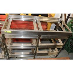 STAINLESS STEEL 6-COMPARTMENT RACK